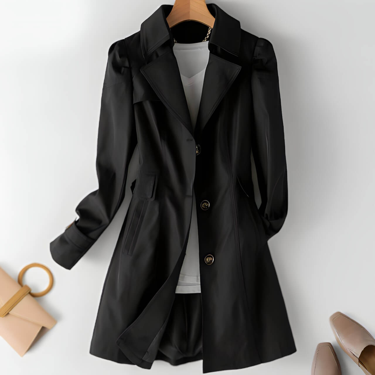 Casaco Feminino Comprido Elegance