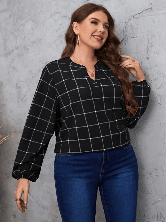 Blusa Casual Feminina Crystal Plus Size