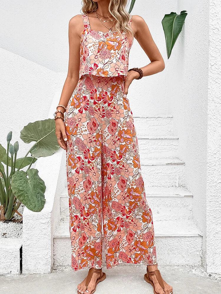 Macacão Feminino Longo Flower