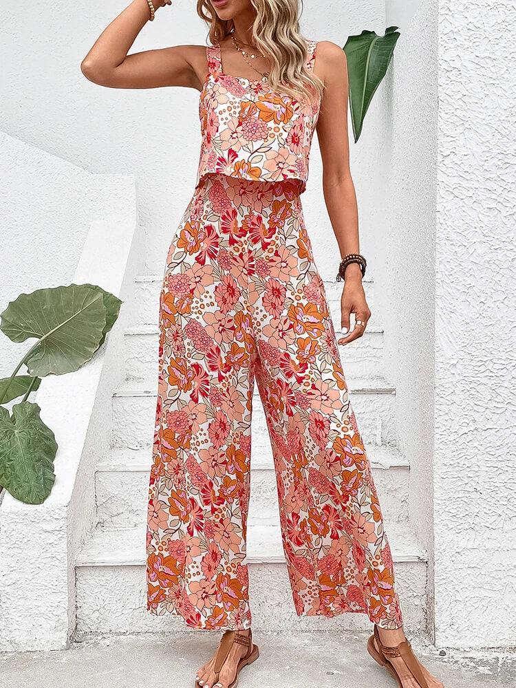 Macacão Feminino Longo Flower