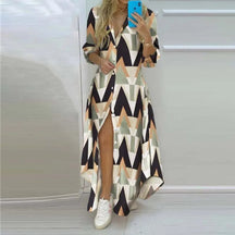 Vestido Plus Size Casual Estampado