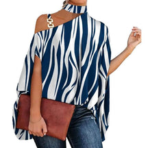 Blusa Feminina Gola Alta e Ombro Aberto - Brenda