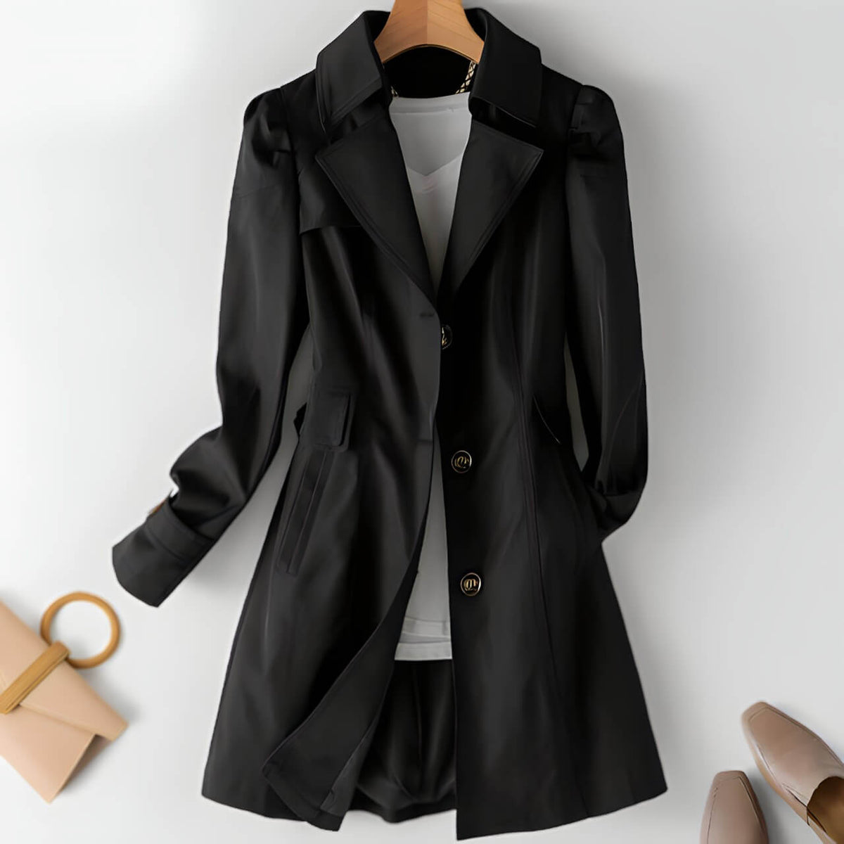 Casaco Feminino Comprido Elegance