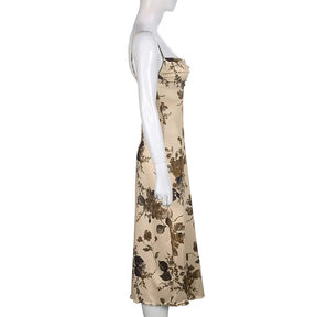 Vestido de Alça Estampado Lux