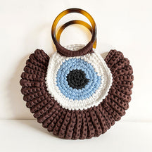 Bolsa Feminina Olho Grego Crochê