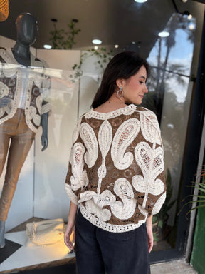 Blusa Molise Crochê Maquinado