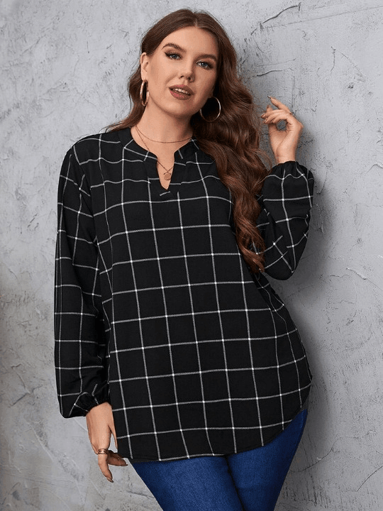 Blusa Casual Feminina Crystal Plus Size
