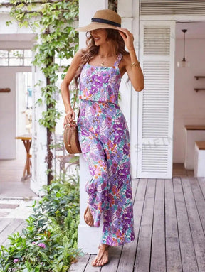 Macacão Feminino Longo Flower